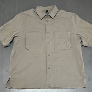 lululemon athletica Tan Casual Button Down Shirt